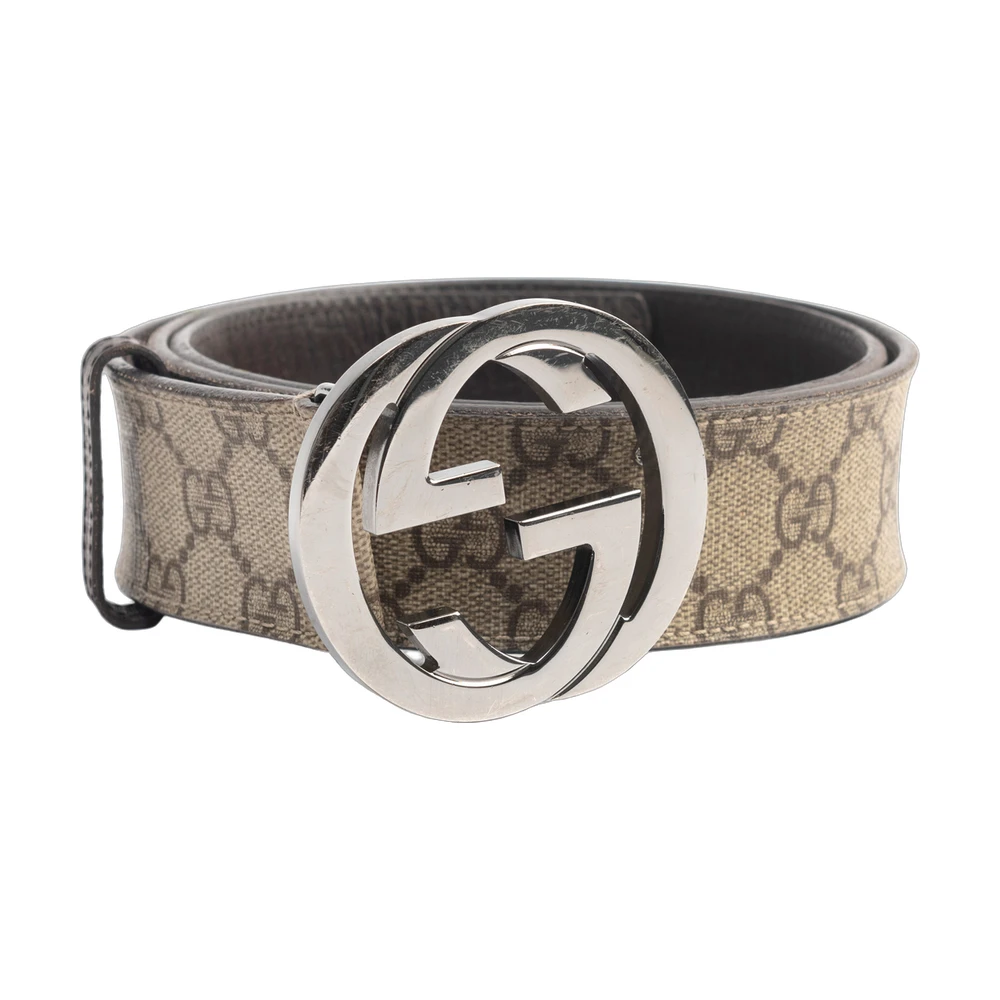 Gucci Interlocking G GG Supreme Canvas Belt