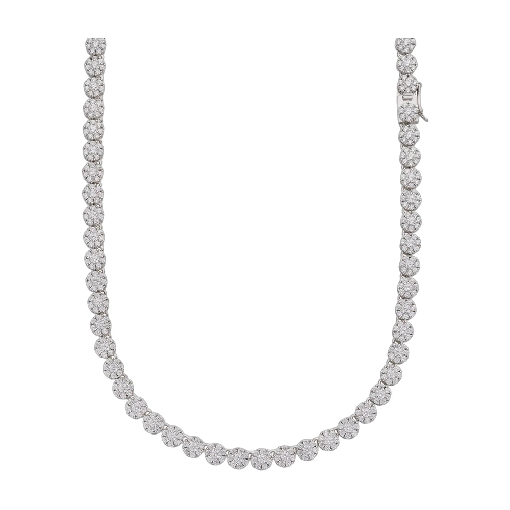 Rhinestone Tennis Chain Necklace