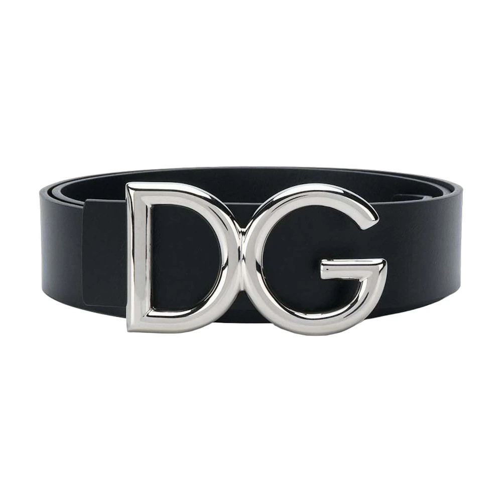 Dolce & Gabbana DG Logo Leather Belt