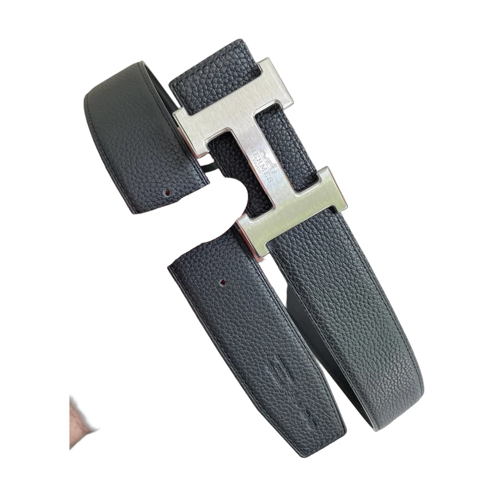 Hermes H Buckle Reversible Togo Leather Belt