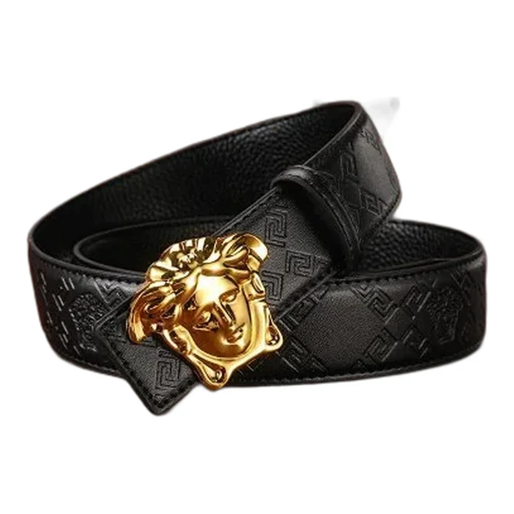 Versace Medusa Head Buckle Leather Belt