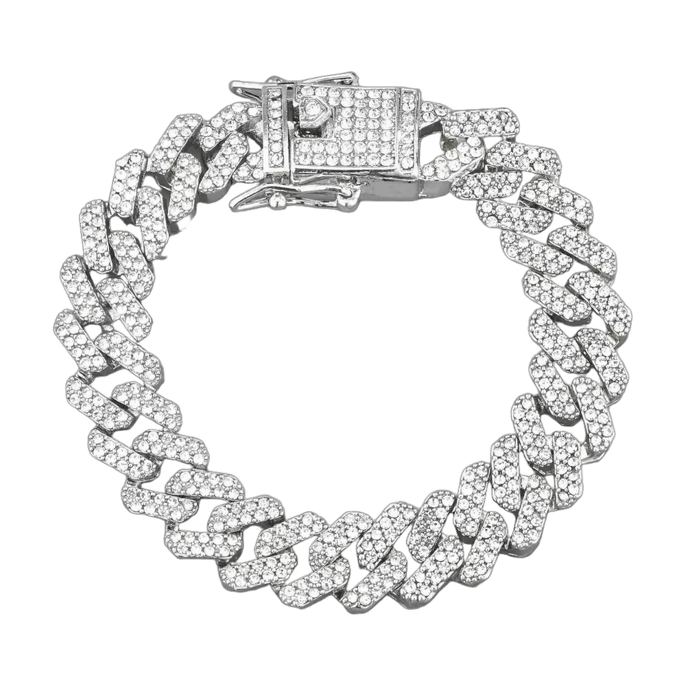 Iced Out Cuban Link Bracelet