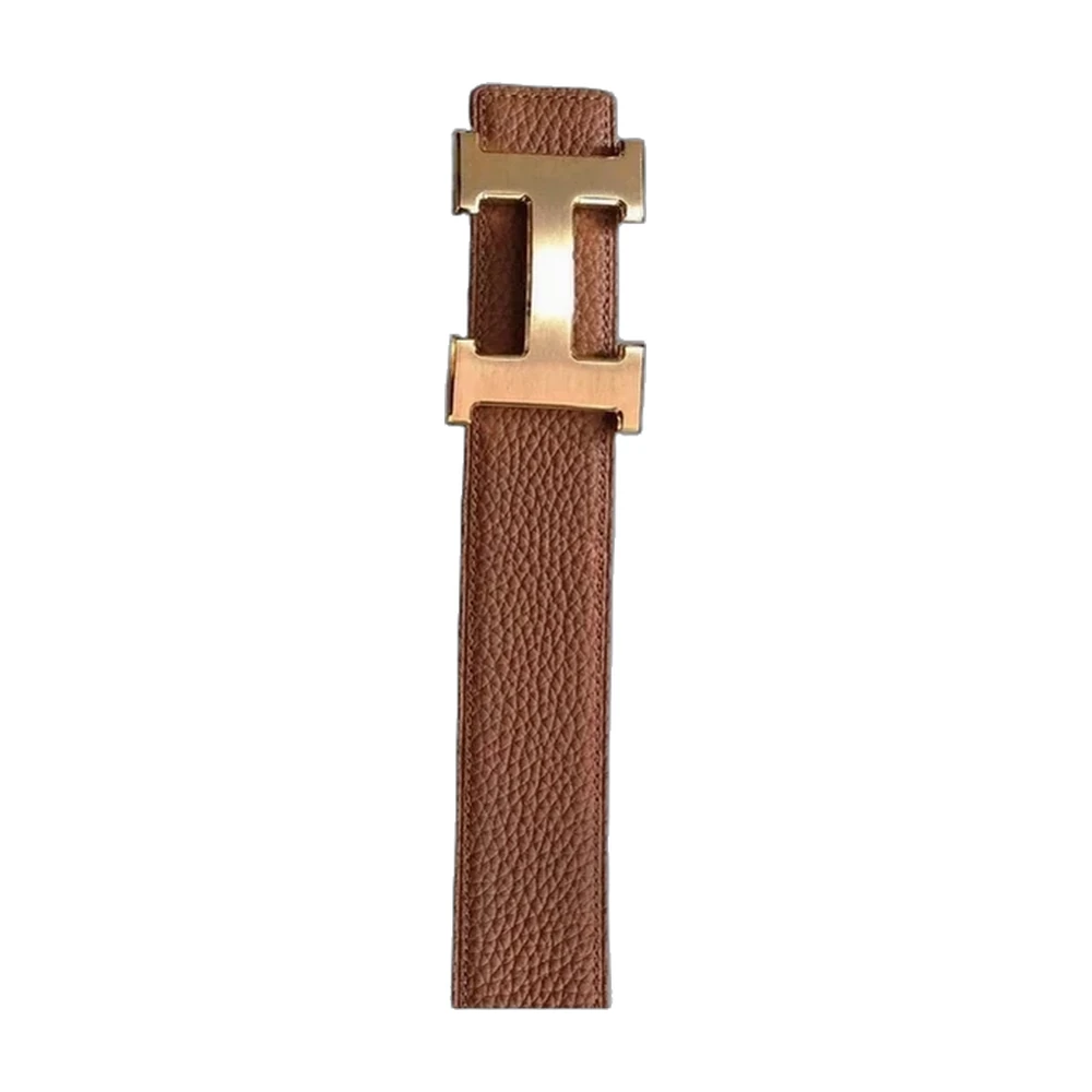 Hermes H Buckle Reversible Leather Belt