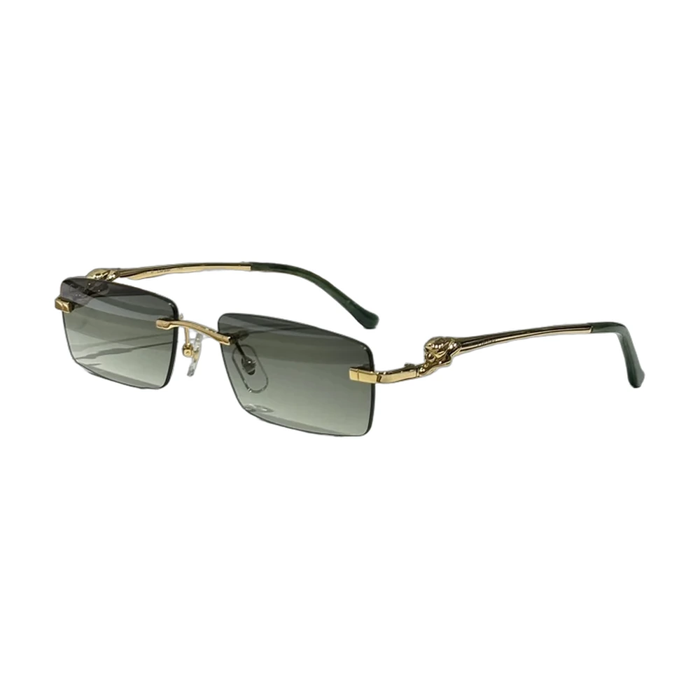 Cartier Rimless Sunglasses (Green Lens)