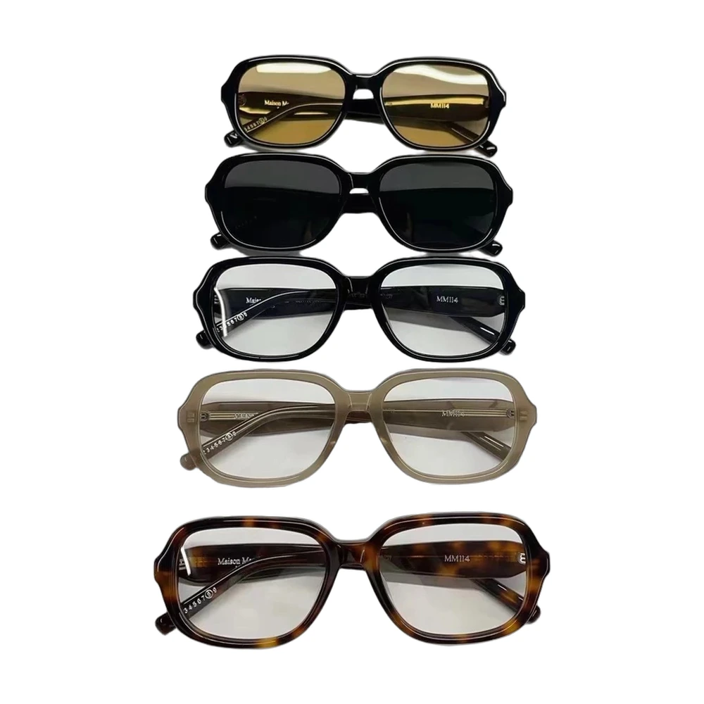Oversized Square Sunglasses (Tortoise, Black, Clear)