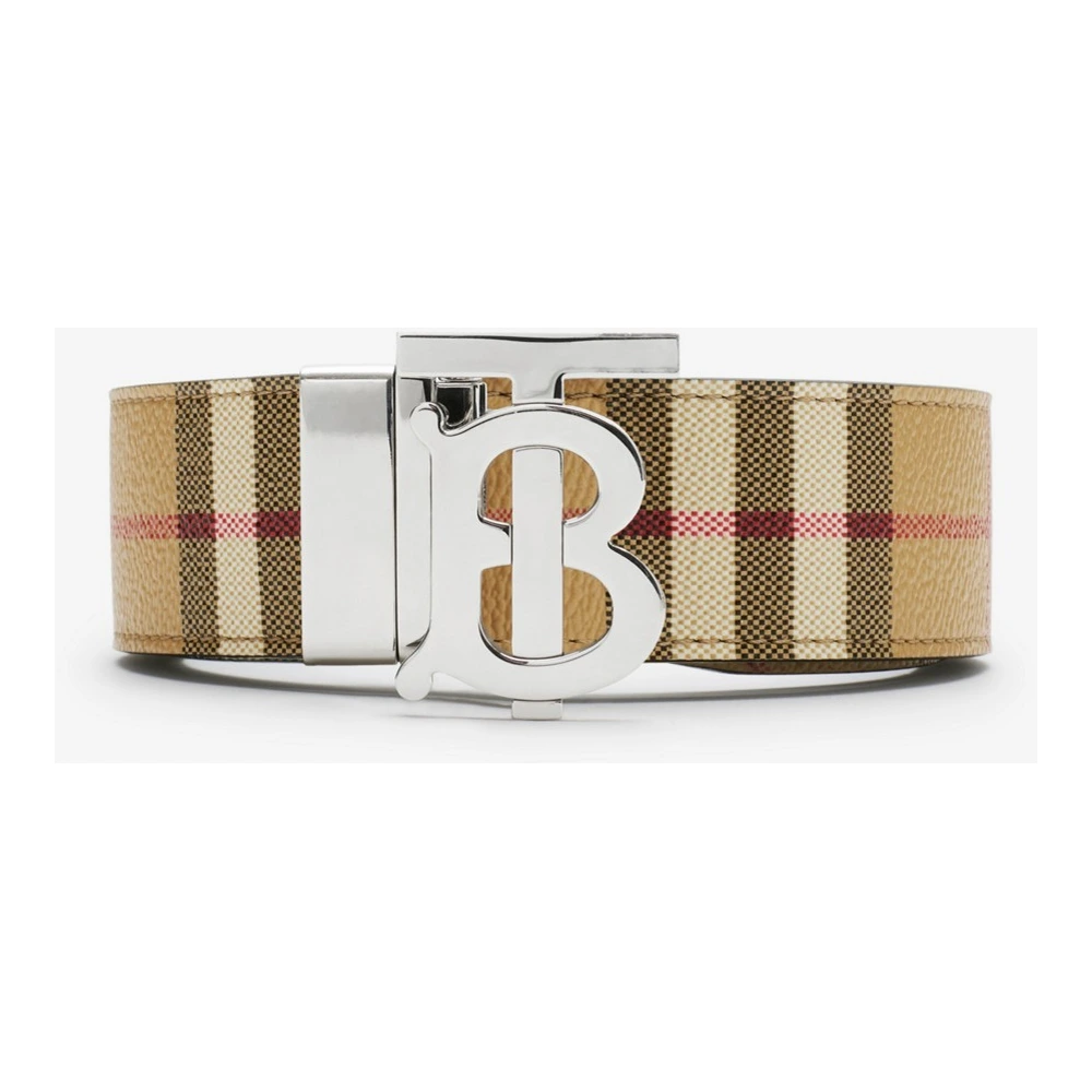 Burberry TB Reversible Belt — Classic Check