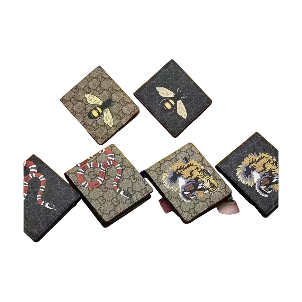 Gucci GG Supreme Animal Bifold Wallet (Bee/Snake/Tiger)