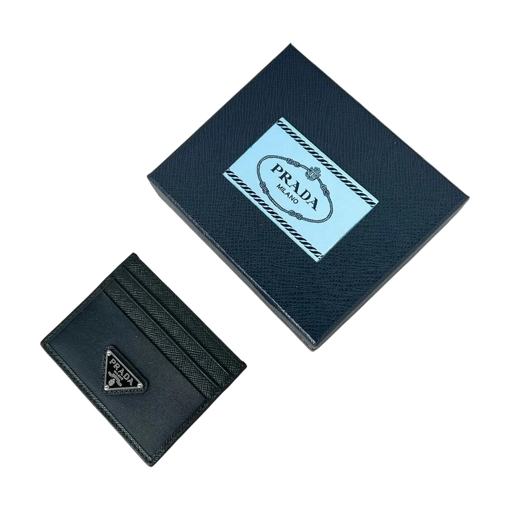 Prada Saffiano Card Holder Black