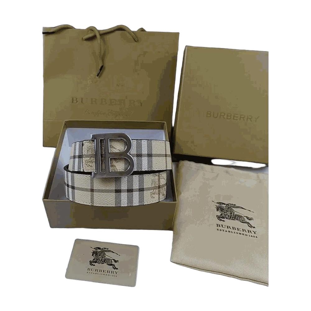 Burberry TB Monogram Belt — Vintage Check