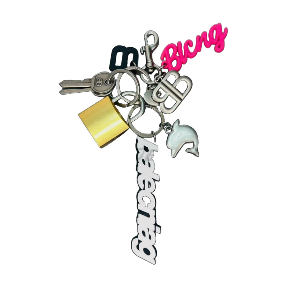 Balenciaga Logo Keychain Bag Charm