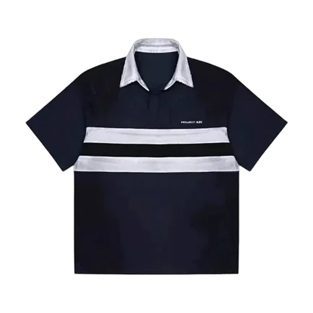 Grailz Striped Oversized Polo Shirt