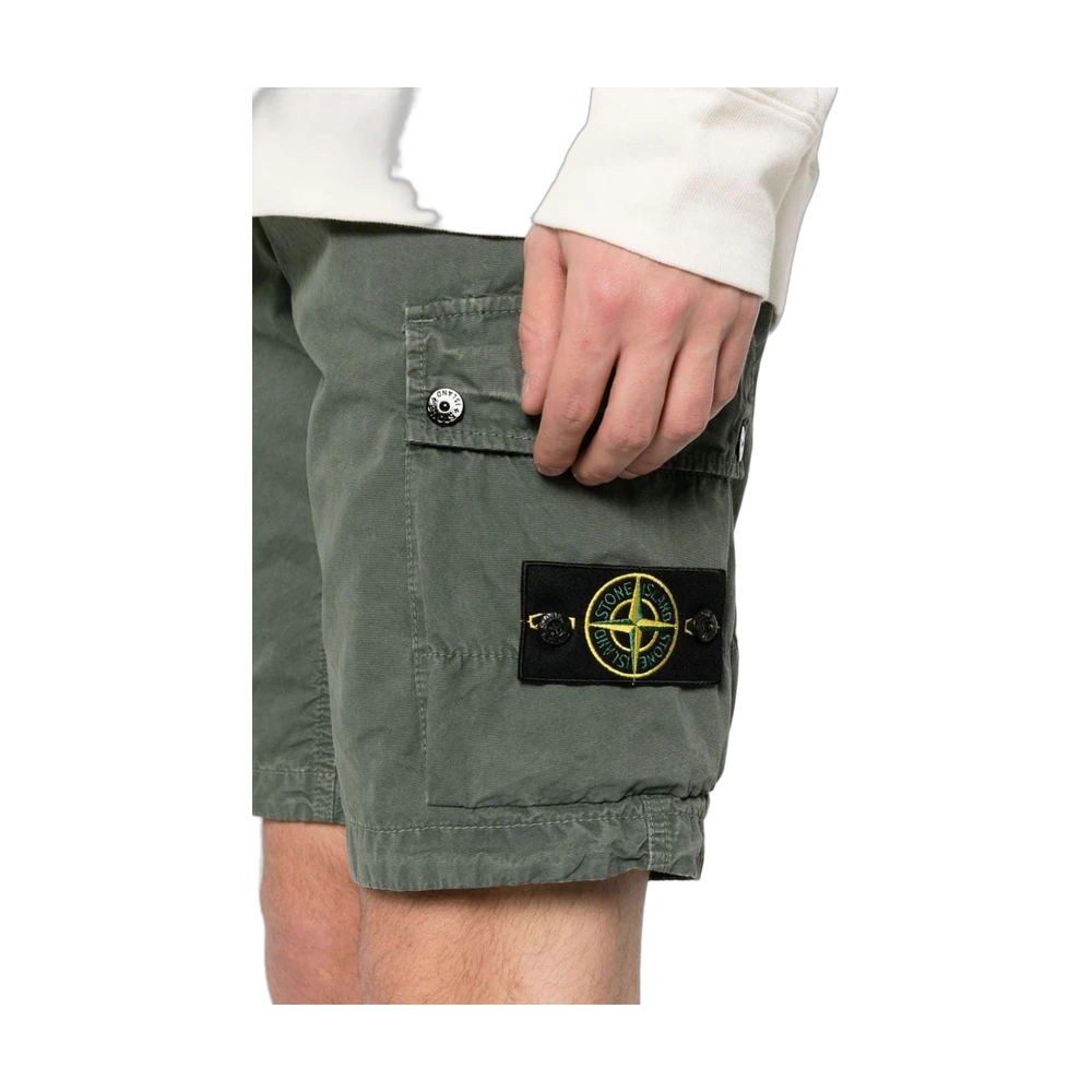 Stone Island Compass Badge Cargo Shorts