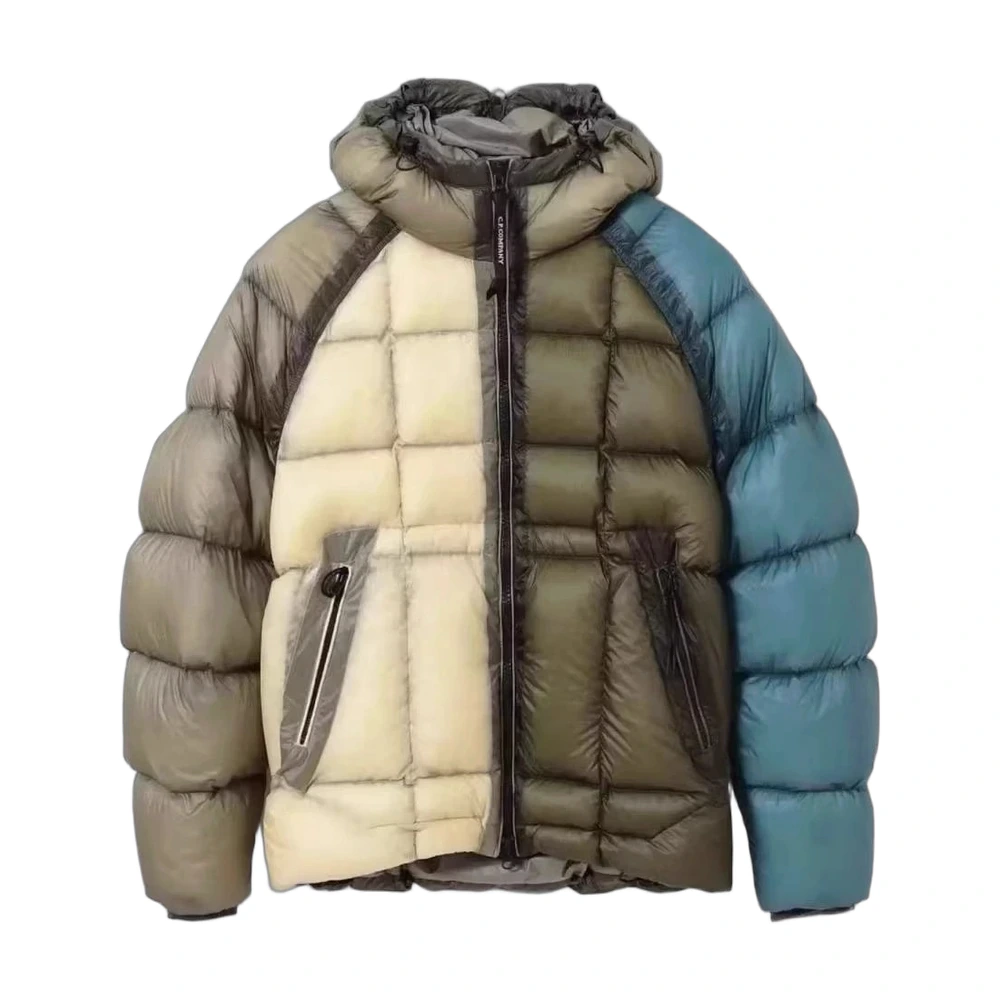 C.P. Company Colorblock Hooded Down Jacket