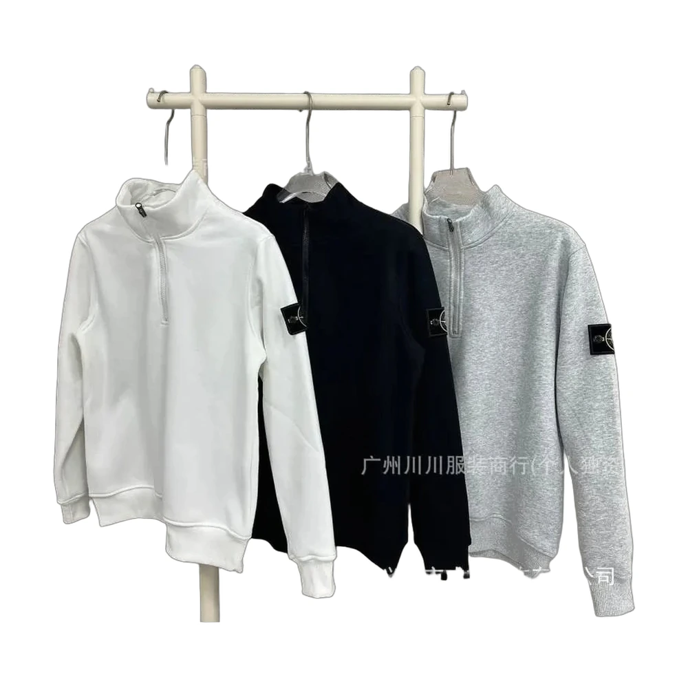 Stone Island Compass Badge Half-Zip Sweatshirt