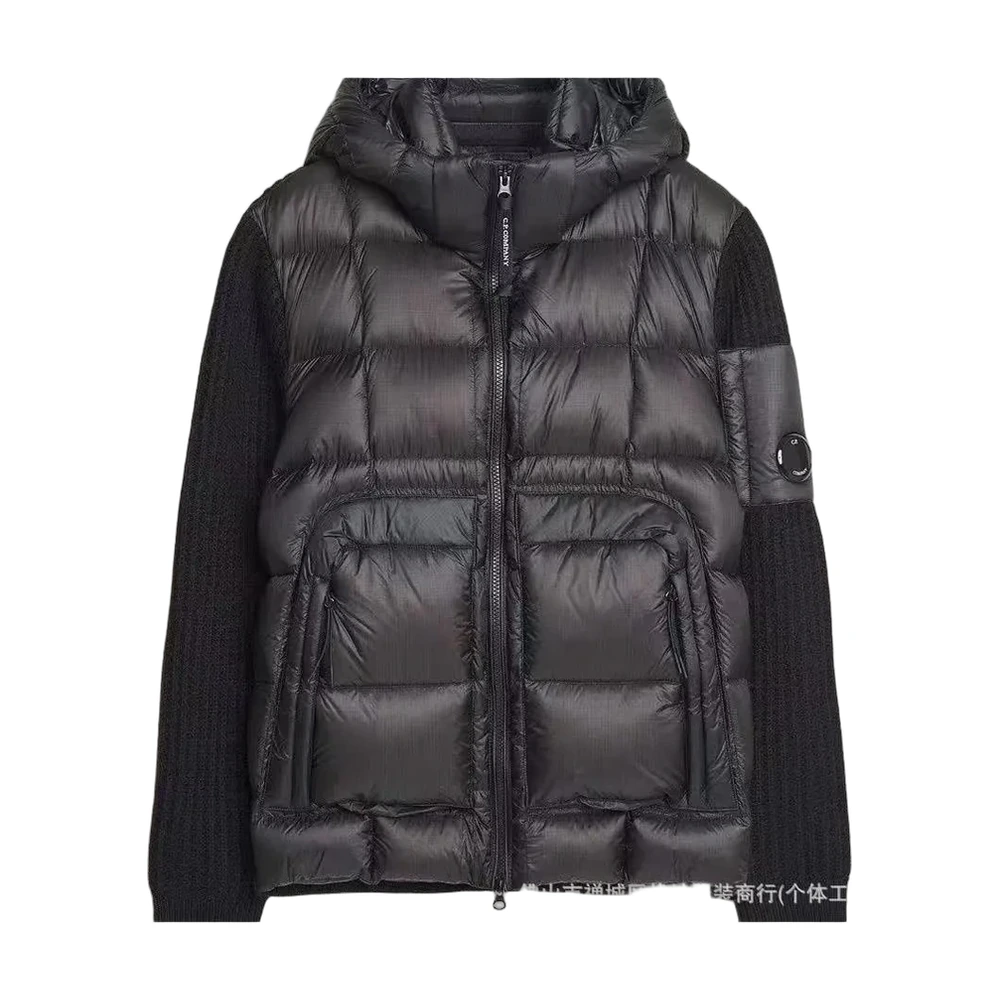 C.P. Company Knit-Sleeve Hybrid Down Jacket