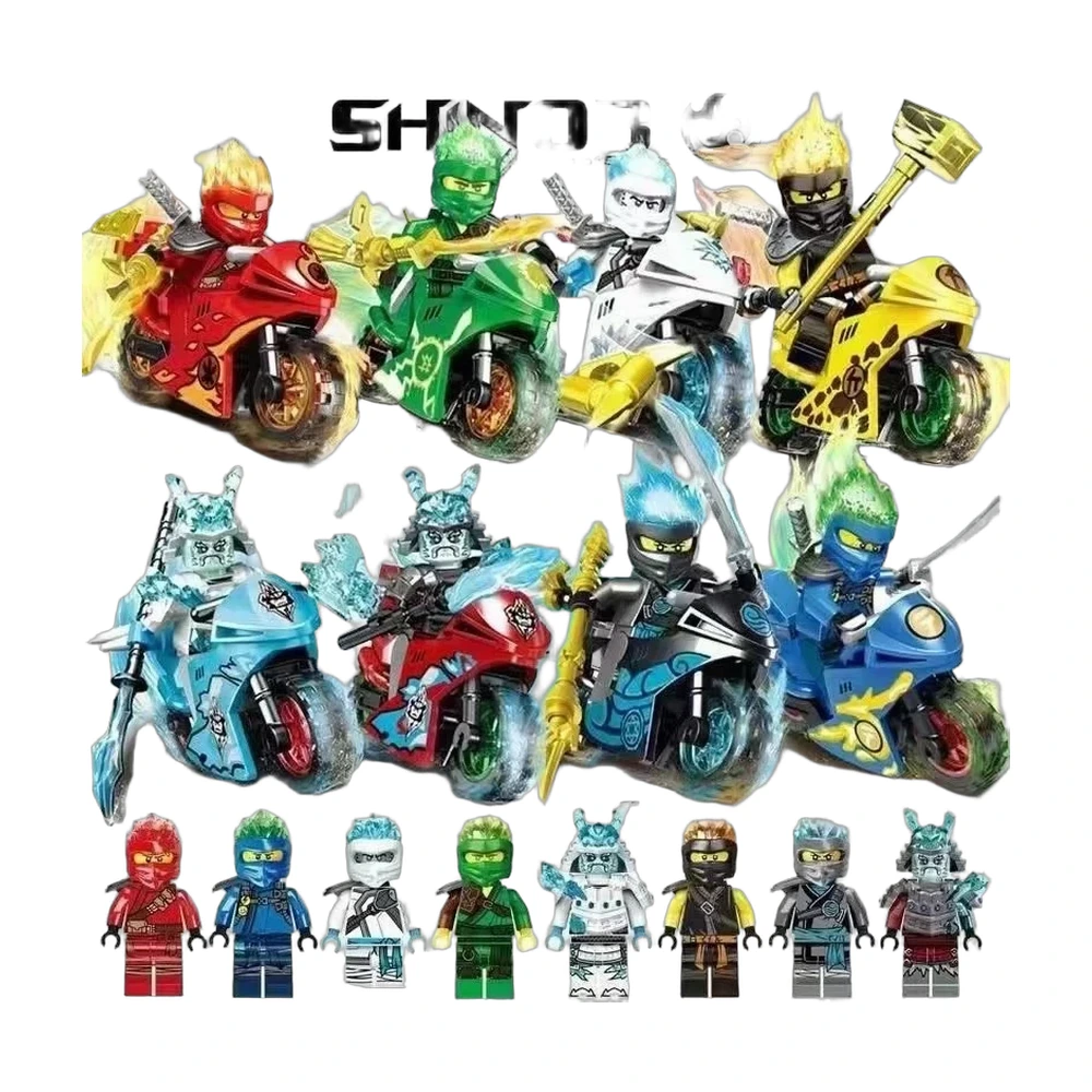 Ninjago Shinobi Ninja Motorcycle Minifigures