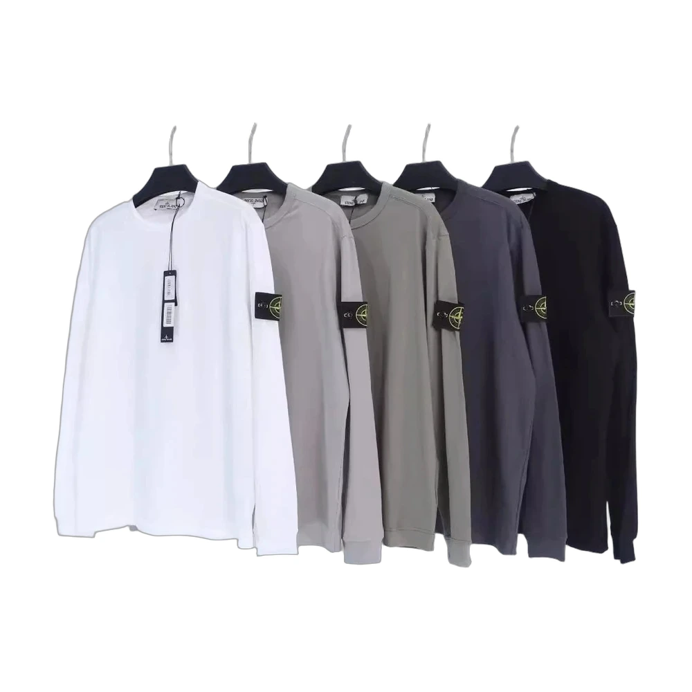 Stone Island Compass Badge Long Sleeve Crewneck Sweatshirt