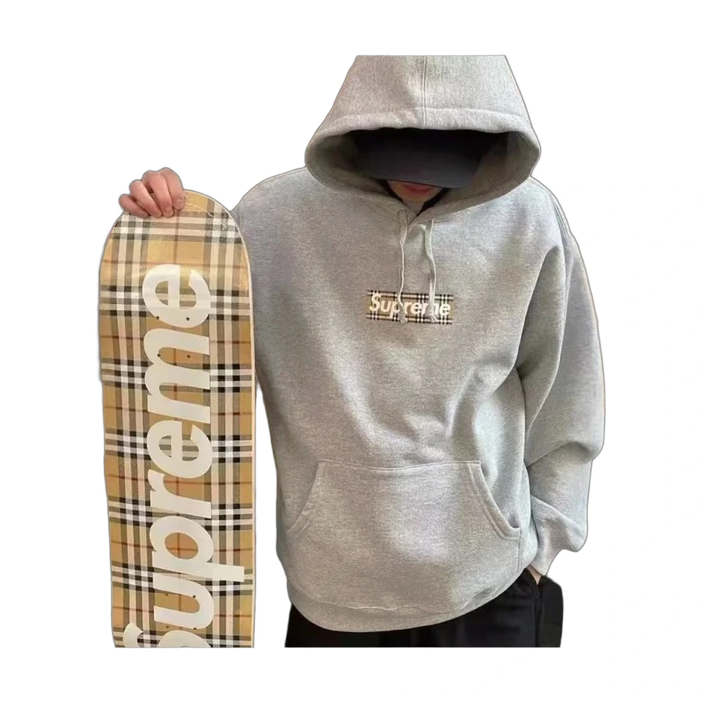 Supreme x Burberry Box Logo Hoodie