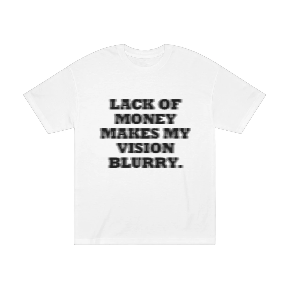 White Blurred Graphic Tee