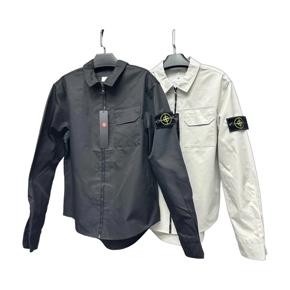 Stone Island Compass Badge Zip Overshirt
