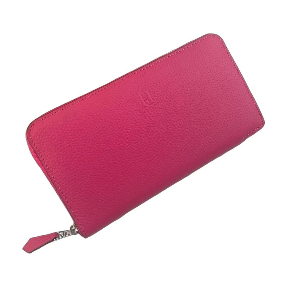 Hermes Zip-Around Long Wallet Pink