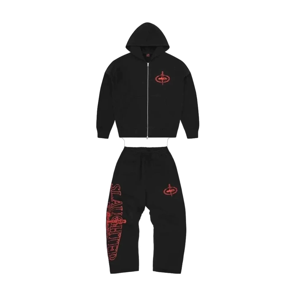 Corteiz Zip-Up Hoodie and Sweatpants Tracksuit