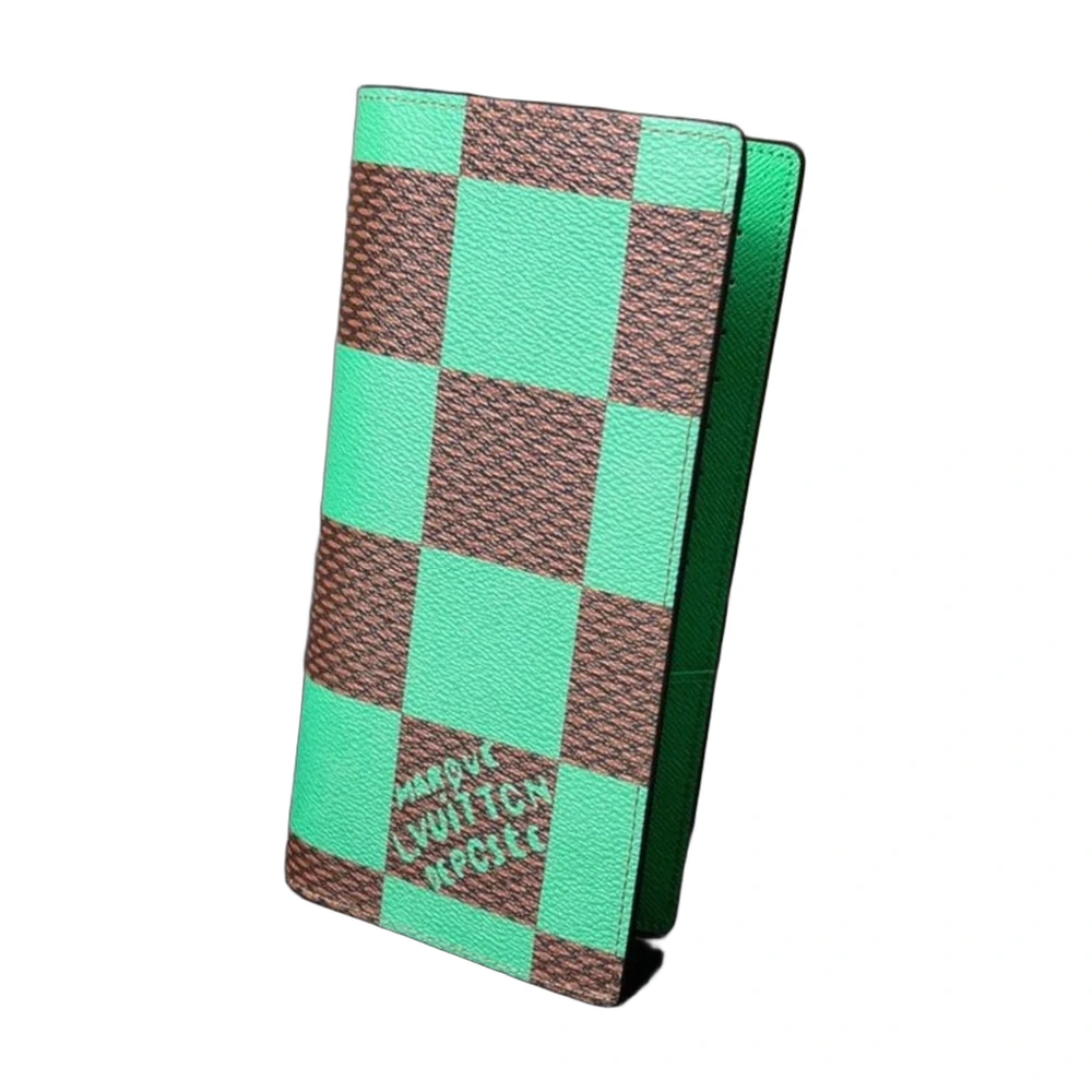 Louis Vuitton Brazza Wallet Damier Pop Green