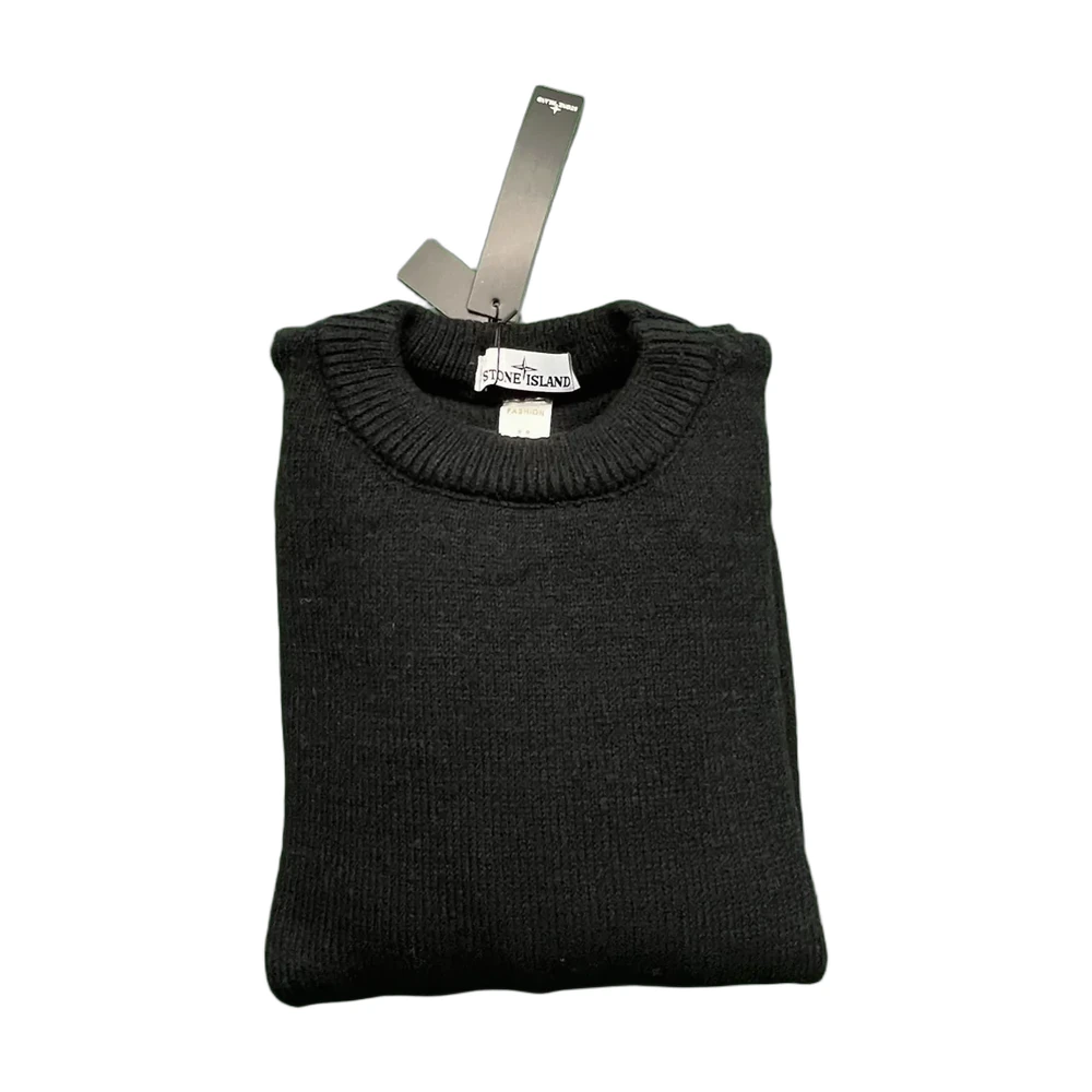 Stone Island Compass Badge Crewneck Knit Sweater