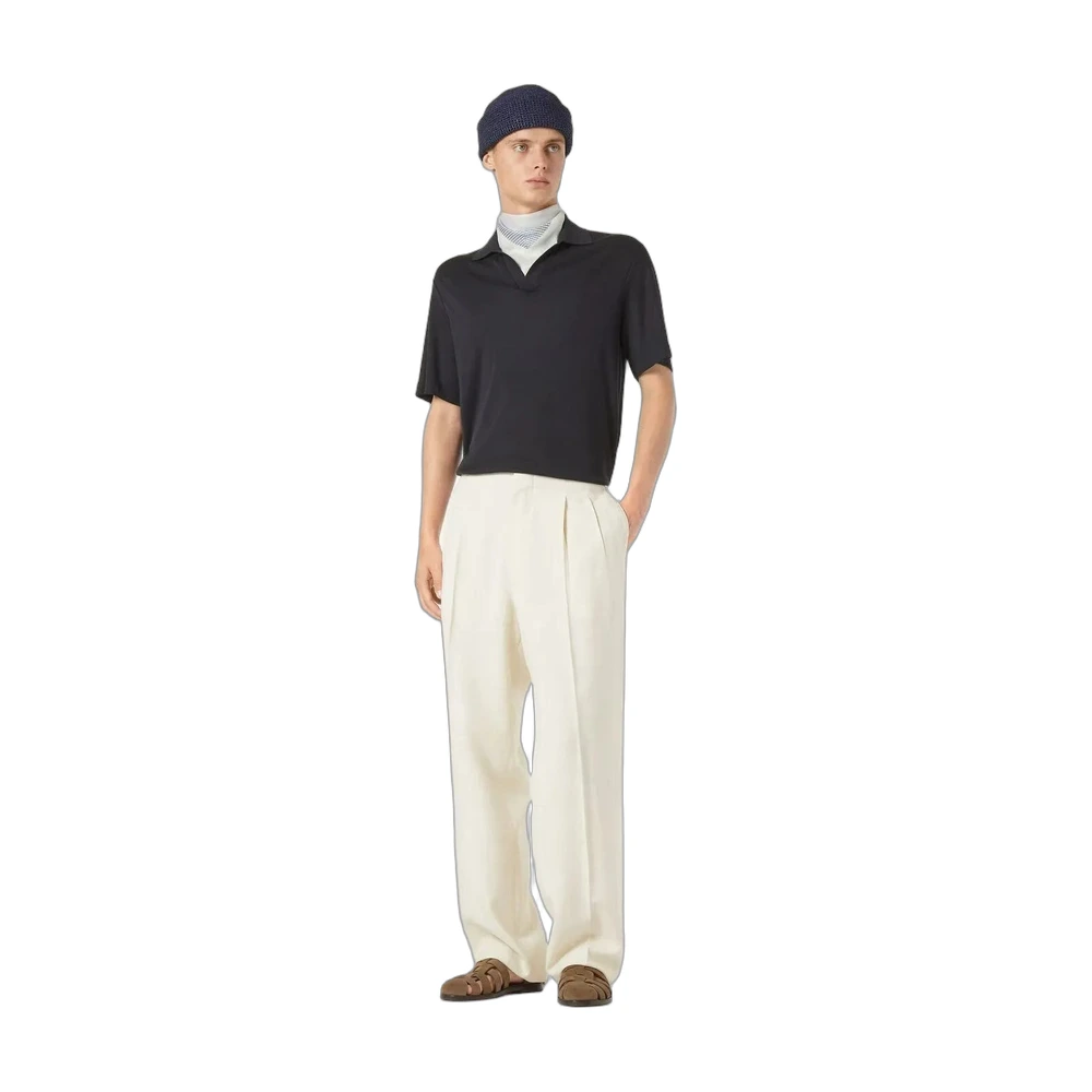 Loro Piana Short Sleeve Knit Polo