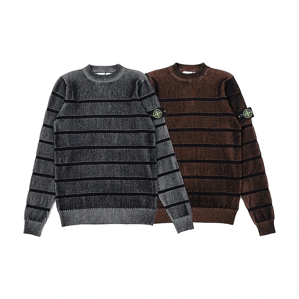 Stone Island Striped Knit Sweater