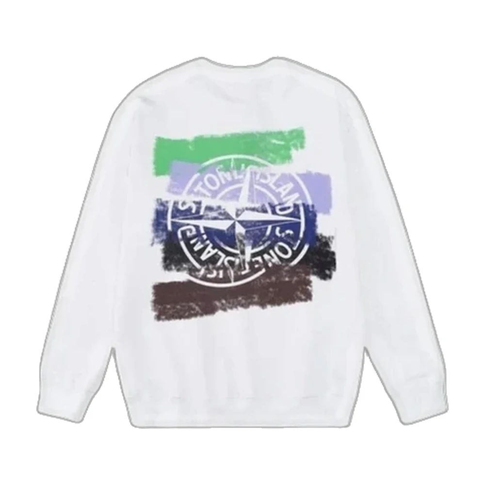 Stone Island Compass Logo Crewneck Sweatshirt