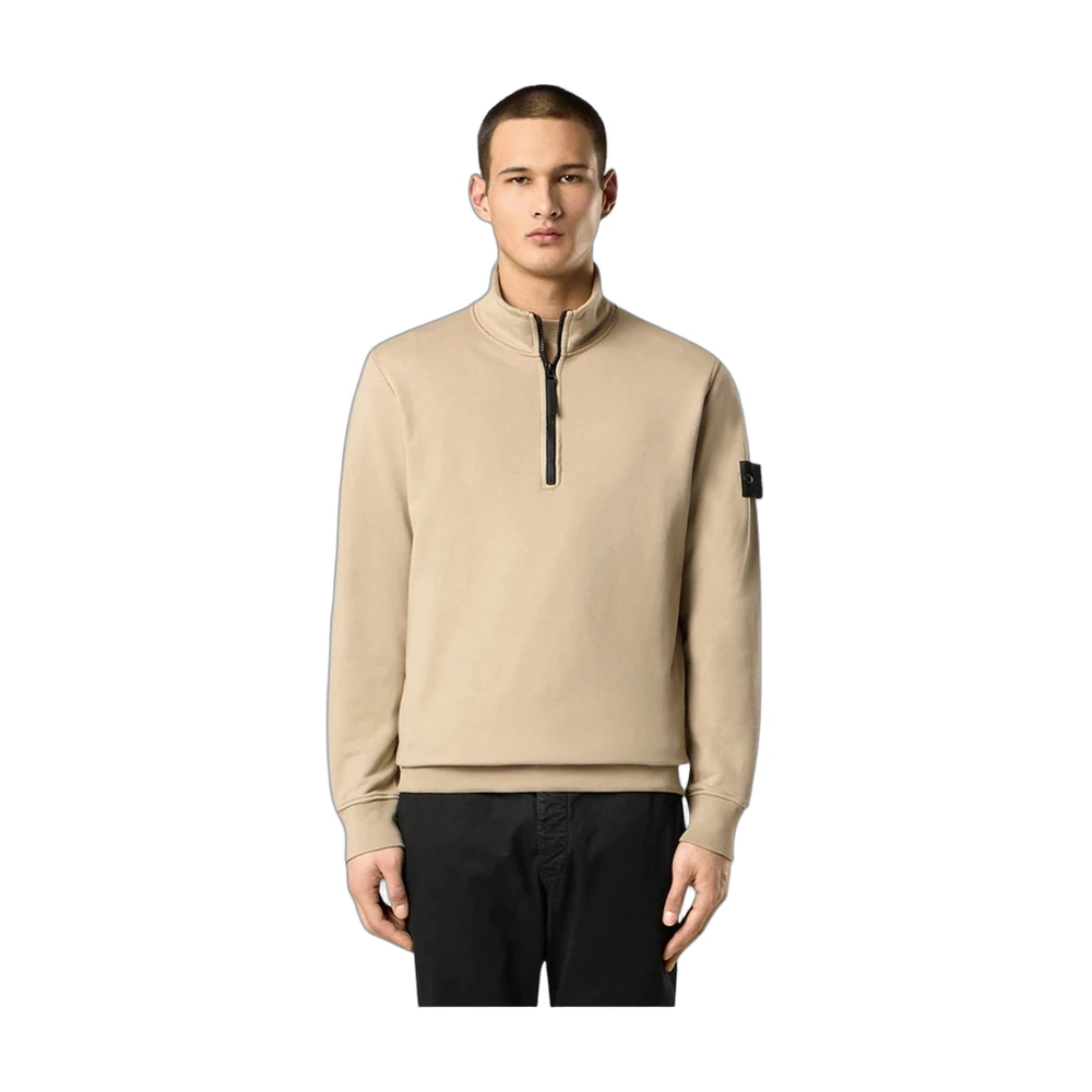 Stone Island Compass Badge Half-Zip Sweatshirt
