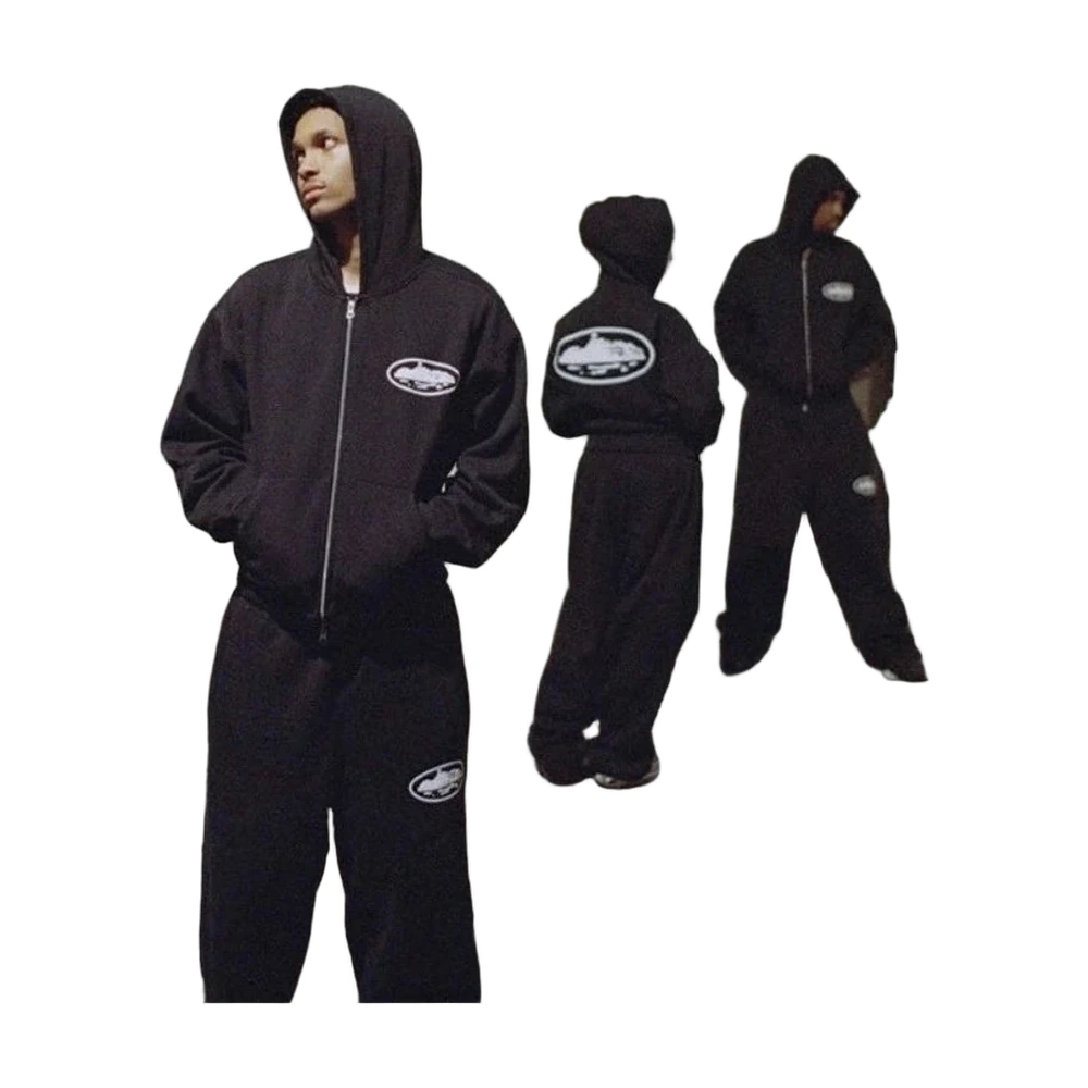 Corteiz Alcatraz Patch Zip Hoodie & Jogger Set