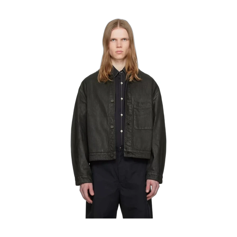 Lemaire Waxed Coated Chore Jacket Dark
