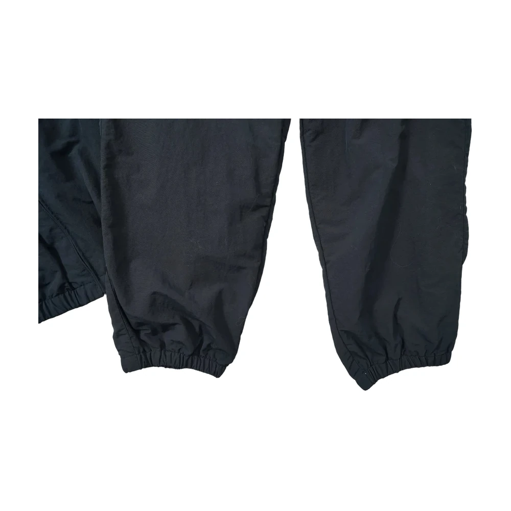 Black Nylon Track Pants