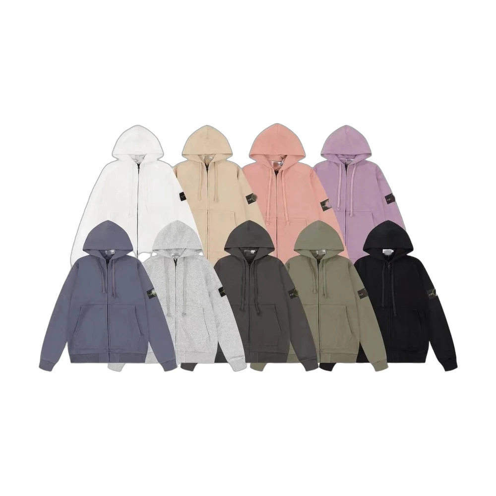 Stone Island Badge Zip Hoodie