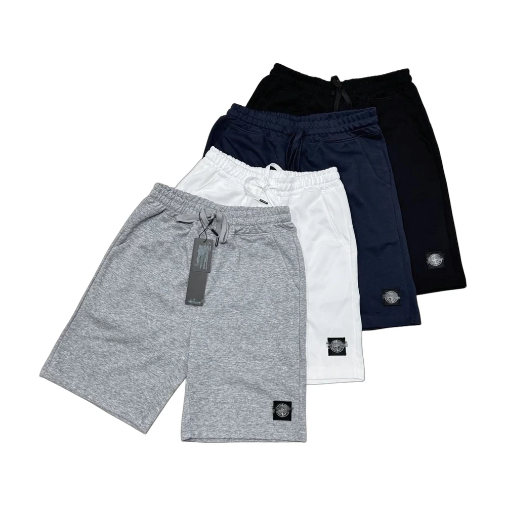 Stone Island Compass Badge Fleece Shorts