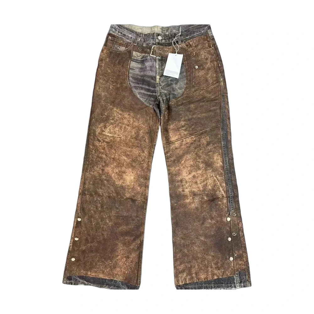 Acne Studios 1981M Distressed Wide-Leg Jeans