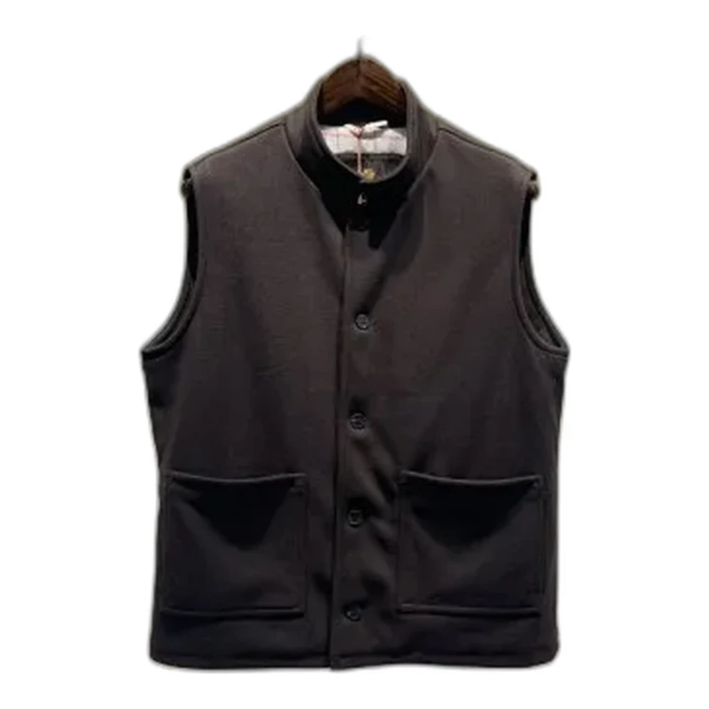 Wool Button-Up Vest Gilet