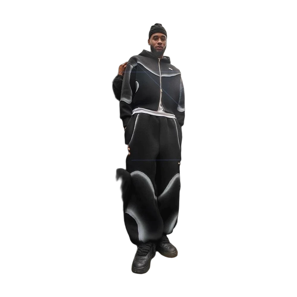 Corteiz Reflective Zip Hoodie Tracksuit
