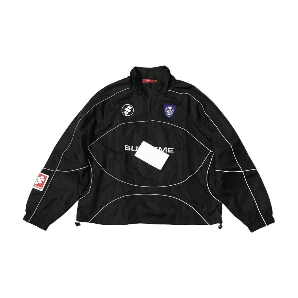Supreme Reflective Piping Half-Zip Jacket
