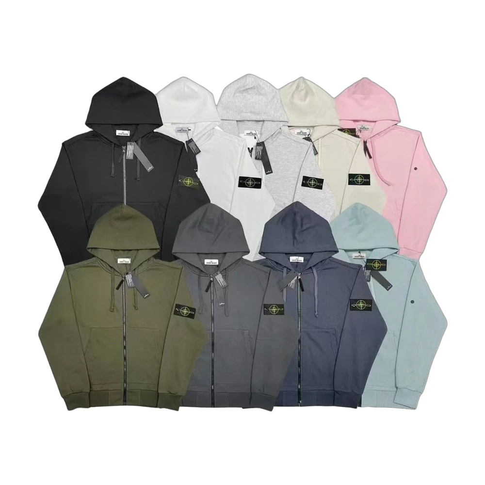 Stone Island Compass Badge Full-Zip Hoodie