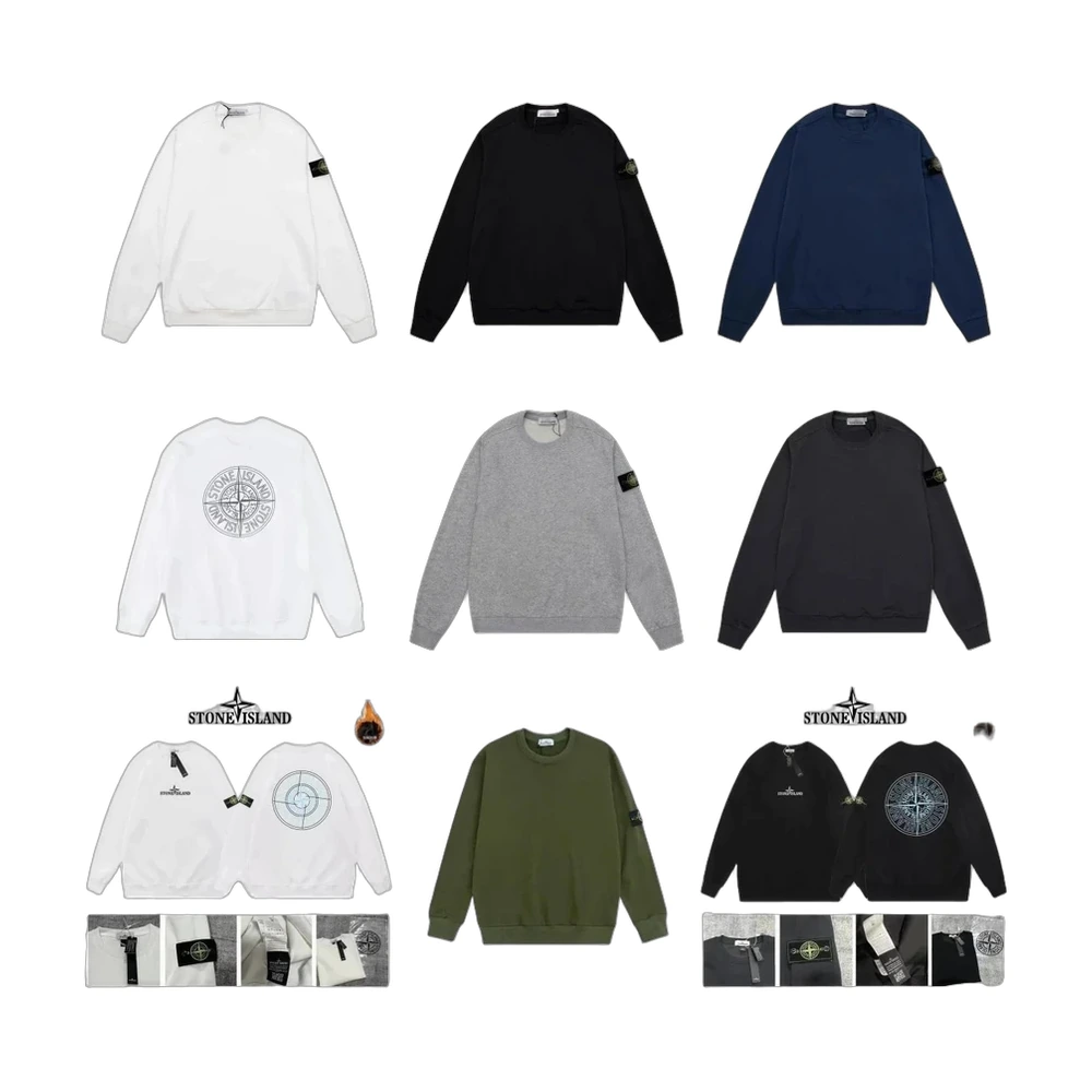 Stone Island Compass Badge Crewneck Sweatshirt
