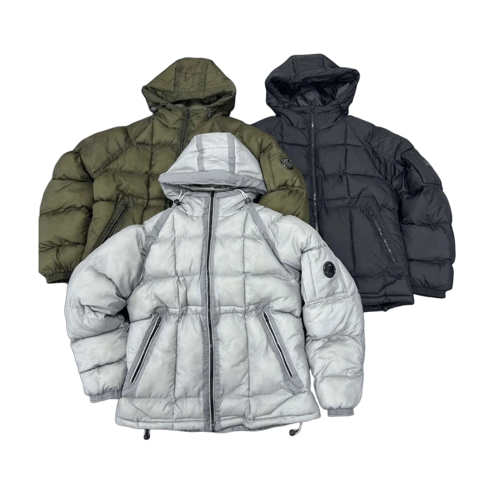 C.P. Company Lens Badge Hooded Down Jacket