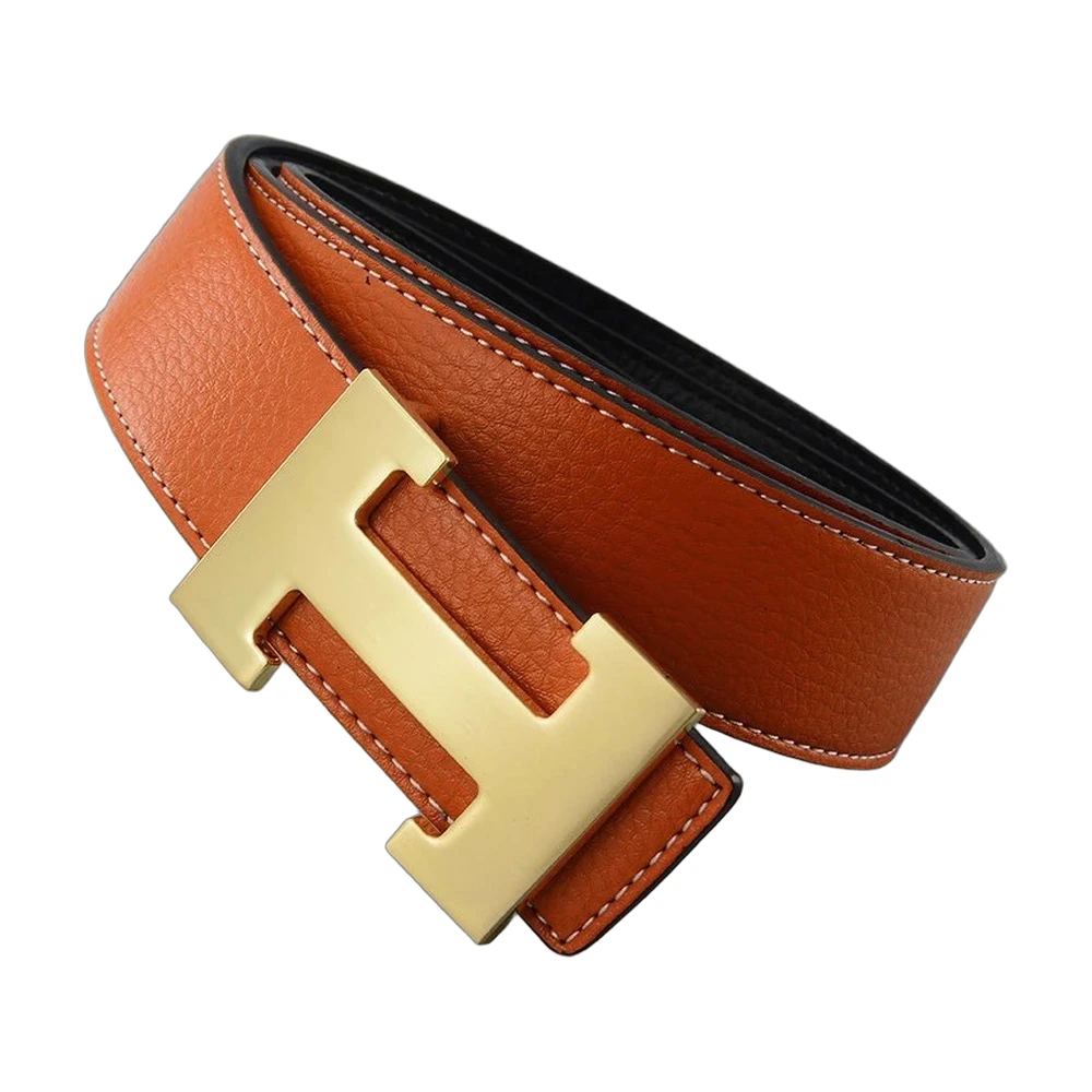 Hermes H Buckle Reversible Leather Belt