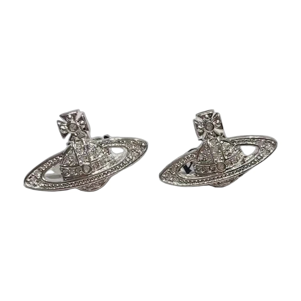 Vivienne Westwood Mini Bas Relief Orb Stud Earrings