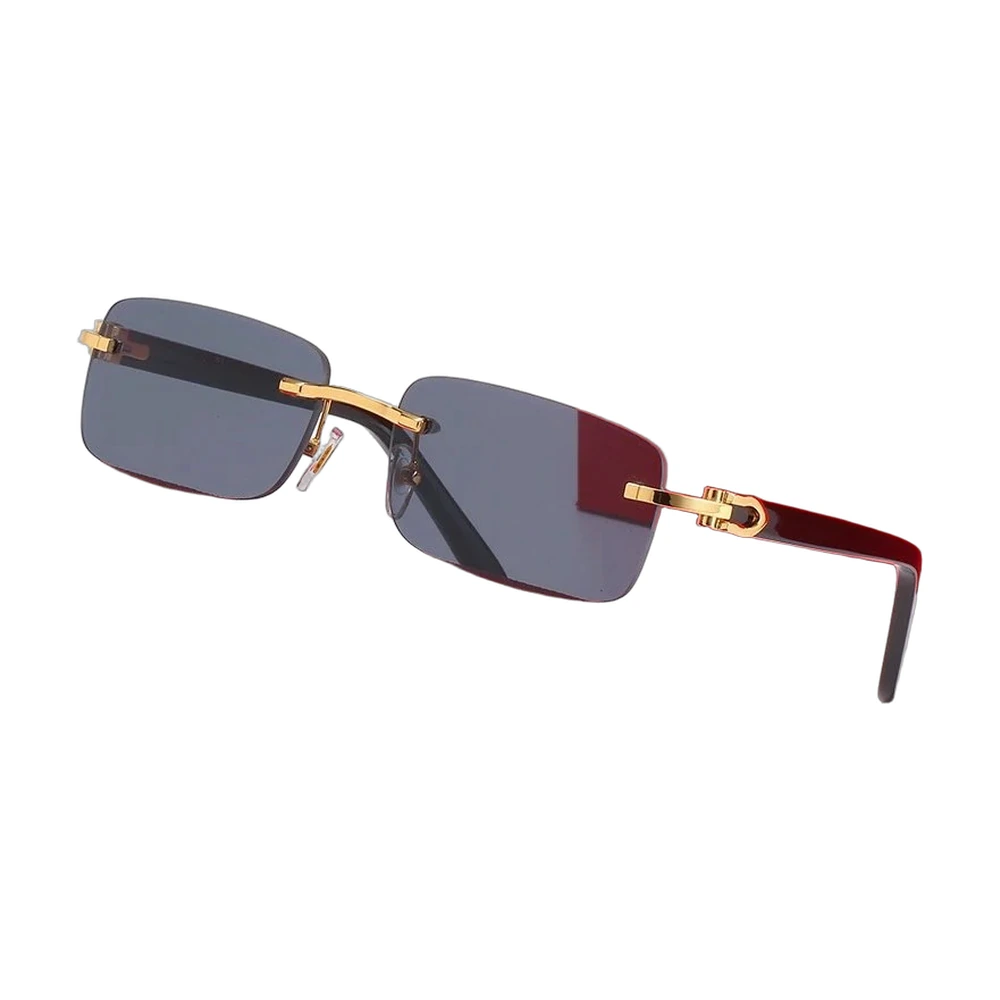 Cartier Rimless Rectangular Sunglasses