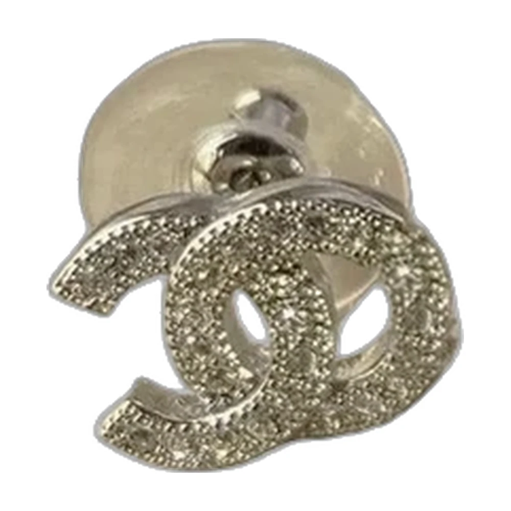Chanel CC Diamond Stud Earrings