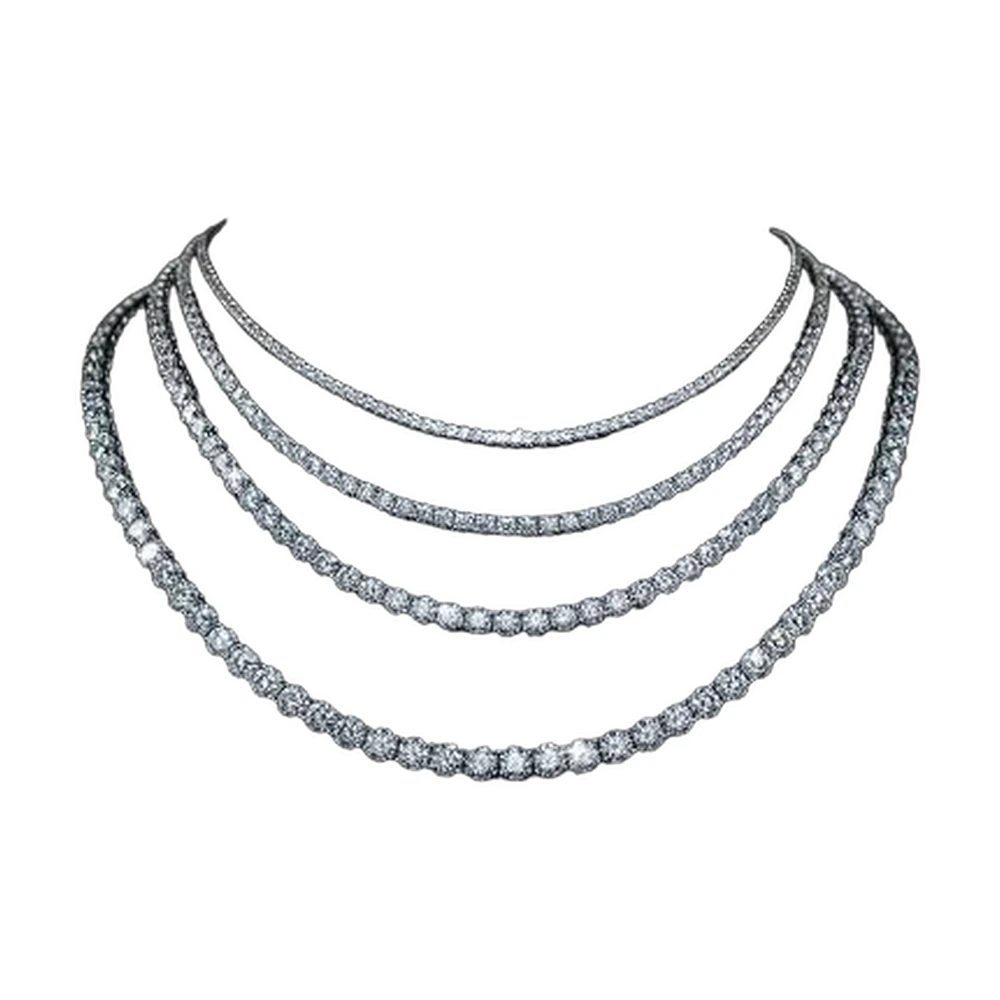 Moissanite Tennis Chain Necklace