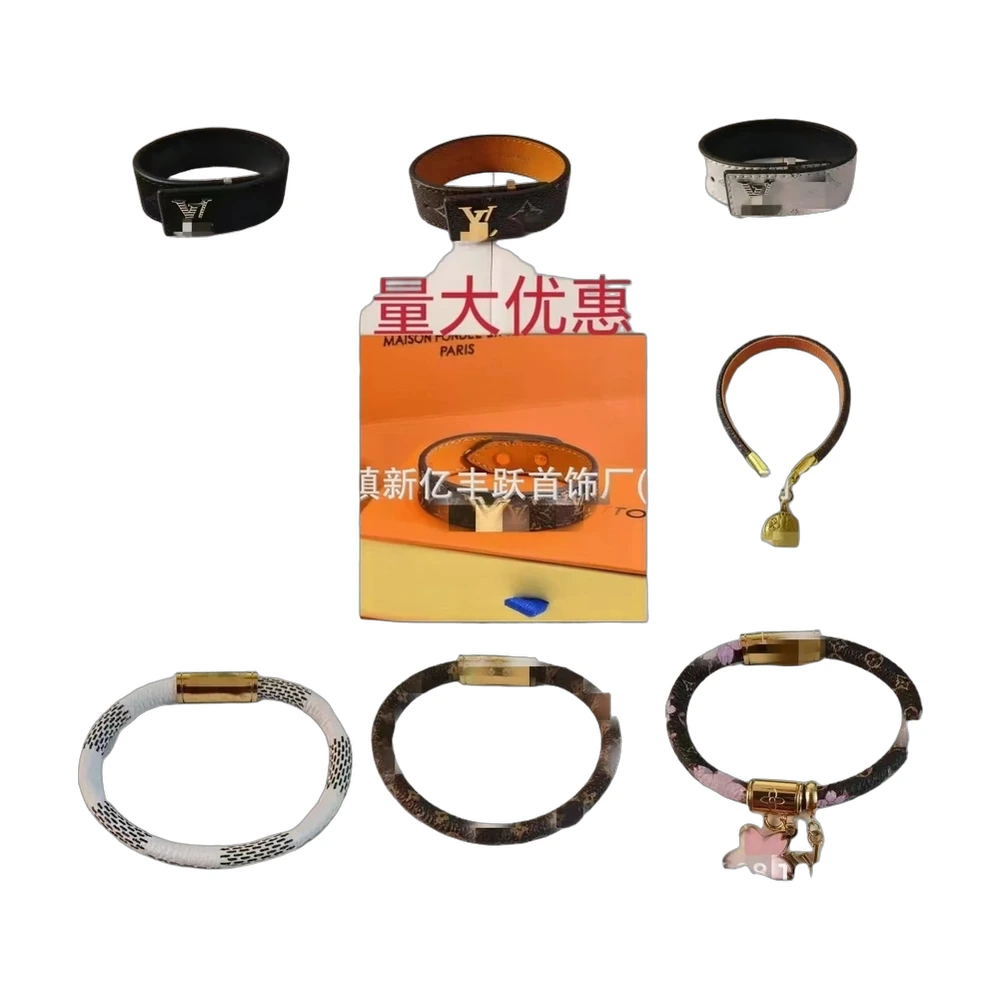 Louis Vuitton Monogram Leather Bracelet
